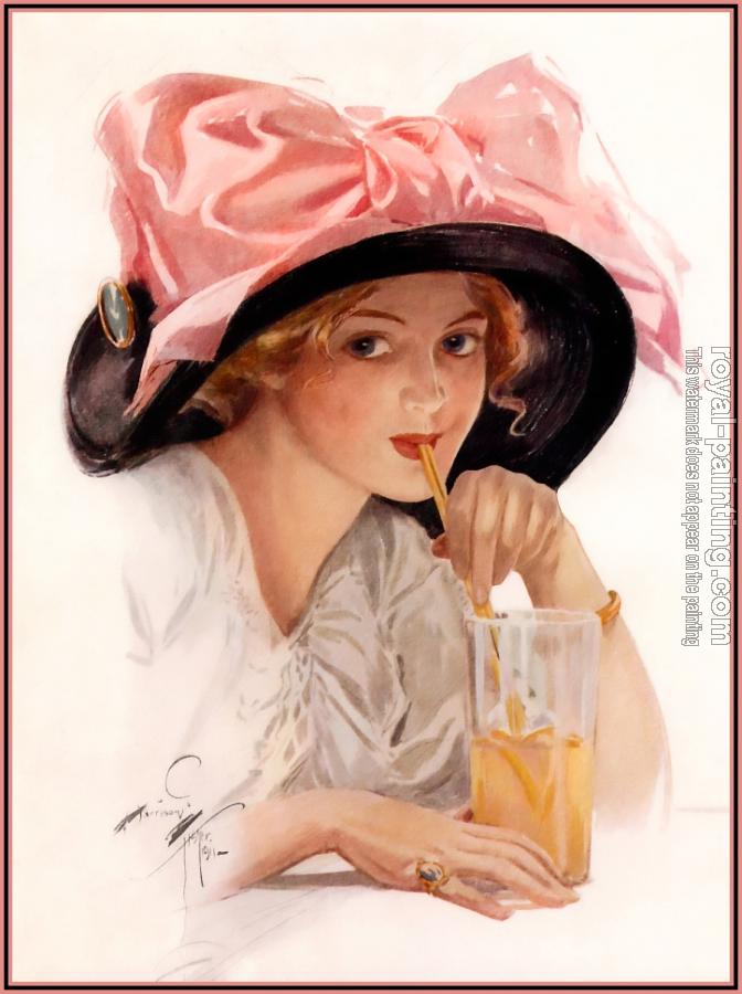 Harrison Fisher : Sipping Soda Harrison Fisher : Sipping Soda